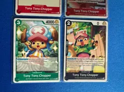 Tony Tony Chopper One Piece TCG OP08-007 Super Rare+OP01/OP10 Uncommon +more PWE - Image 4