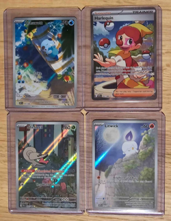 Lot of 4 White Flare Pokemon Cards - Ultra Rare to Illustration Rare - Mixed Set - Image 1