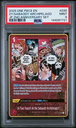 2025 ONE PIECE JPN 2ND ANV SET IN TWO YEARS!! AT THE SABAODY ARCHIPELAGO!! PSA 9 - Image 1