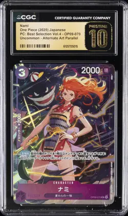2025 ONE PIECE JAPANESE PC ALTERNATE ART #OP09-070 NAMI CGC 10 PRISTINE - Image 1