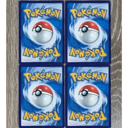 Pokemon TCG Chinese 4 Card Blue's Jolteon Flareon Vaporeon Eevee CHR Set NM - Image 2