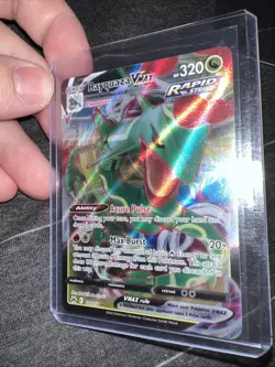 Pokemon TCG Crown Zenith Rayquaza VMAX Holo Ultra Rare Card 101/159 - Image 3