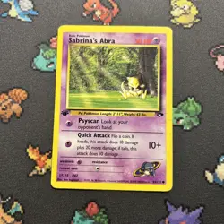 1st Edition Sabrina’s Abra 94/132 PL -Vintage Pokemon Card- Gym Challenge (8q) - Image 1