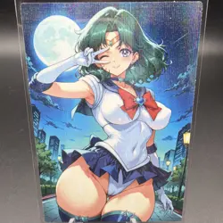 Michiru Kaiou Sailor Neptune Anime Waifu Card Doujin ACG Goddess Holo - Image 1