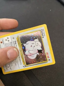 Clefairy 6/130 Holo Rare Base Set 2 Pokemon Card NM - Image 4