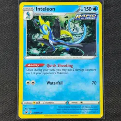 Inteleon - SWSH279 - Cosmos Holo - Black Star Promo - Pokemon Card - NM/M - Image 1