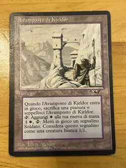 Kjeldoran Outpost Regular Card Magic the Gathering Alliances Set- Italian - Image 1