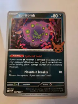 Spiritomb (Trick or Trade Stamped) 087/132 League & Championship Cards Holo NM - Image 1
