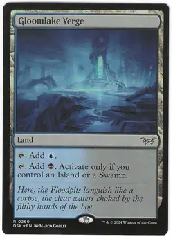 MTG - Duskmourn: House of Horror Foil: Gloomlake Verge Rare Card #260 - Image 1