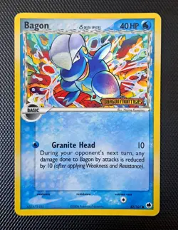 Bagon (Delta Species) 43/101 Dragon Frontiers Reverse Holo STAMPED Pokemon Card - Image 2