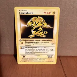 Electabuzz 020/102 Base Set (Shadowless) 1st Edition Pokemon Card - MP - Image 1