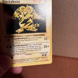 Electabuzz 020/102 Base Set (Shadowless) 1st Edition Pokemon Card - MP - Image 3