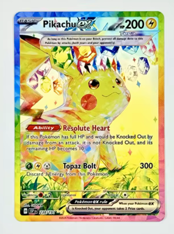 PKM Cards Foil Proxy Surging Sparks (SSP) Pikachu ex Games Card Collection Toys - Image 1