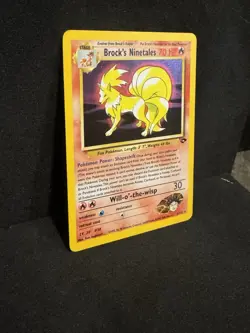 Pokemon TCG Brock's Ninetales Gym Challenge Holo Card 3/132 Unlimited Rare - Image 3