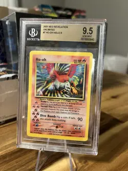 Ho-Oh Neo Revelation Holo Card 07/64 Unlimited Edition BGS 9.5 Pop 14 🔥 - Image 1