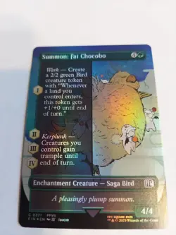 Summon: Fat Chocobo (Borderless) Final Fantasy Foil - Image 1