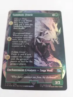 Summon: Fenrir (Borderless) Final Fantasy Foil - Image 1