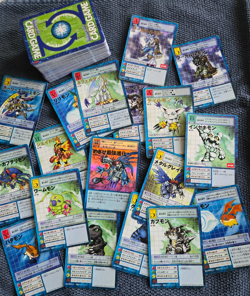 Stack of Japanese Digimon Cards - Image 4