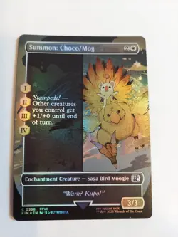 Summon: Choco/Mog (Borderless) Final Fantasy Foil - Image 1