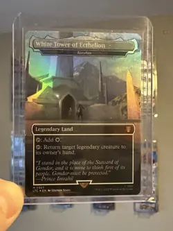 Mtg White Tower of Ecthelion (Karakas) (367) Borderless - Foil NM - Image 1