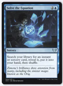 Solve the Equation Normal U Strixhaven: School of Mages 54 NM - Image 1