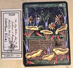 MTG Argothian Pixies Alter Altered Sketch Art Amy WEBER Magic - Image 1