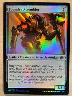 MTG 1x FOIL Foundry Assembler Aether Revolt Pauper Magic the Gathering x1 NM - Image 1