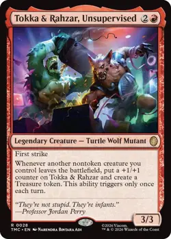 Tokka & Rahzar, Unsupervised Commander: TMNT (0028) Rare NM - Image 1