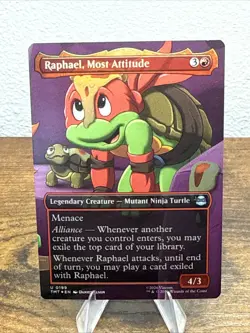 Raphael, Most Attitude (Borderless) Teenage Mutant Ninja Turtles Foil - Image 1