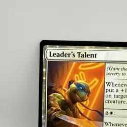 Leader's Talent 0013 TMNT Secret Lair MTG White Enchantment Class Foil Rare - Image 5