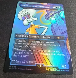 MTG Magic the Gathering SLD Secret Lair Sponge Bob Foil Squidward Sarcastic Snob - Image 2