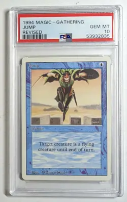 1994 Magic The Gathering Revised Jump PSA 10 GEM MINT! Low Pop! - Image 1