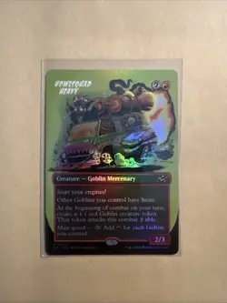 MTG Howlsquad Heavy DFT 0342 R NM FOIL Borderless - Image 1