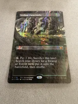 Verdant Catacombs (Borderless) (Dragonscale Foil) Special Guests Foil - Image 1