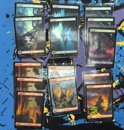 Magic The Gathering Final Fantasy - 35 Foil Land Card Lot - 100% Holo - Image 2