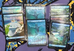 Magic The Gathering Final Fantasy - 35 Foil Land Card Lot - 100% Holo - Image 3