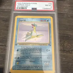 Pokemon Lapras 1st Edition Holo- PSA Grade 8 - Image 1