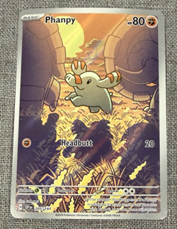 Phanpy 205/191 SV08: Surging Sparks Illustration Rare Pokemon Card - Image 1