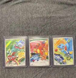 Pokemon TCG First Partner Illustration Collection, Series 1 Kanto GEN 1 Starters - Image 1