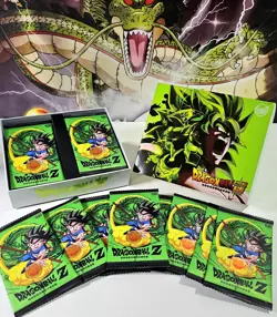 Dragon Ball Super card game 2023 Ultra Premium Green Chrome Broly Booster Pack - Image 1