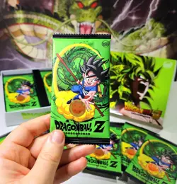 Dragon Ball Super card game 2023 Ultra Premium Green Chrome Broly Booster Pack - Image 2