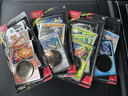 ALL 4 Pokemon Perfect Order Checklane Blister Packs W/All 10 Exclusive Promos!! - Image 1