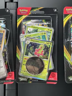 ALL 4 Pokemon Perfect Order Checklane Blister Packs W/All 10 Exclusive Promos!! - Image 5