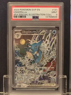 2024 POKEMON SVP EN-SV BLACK STAR PROMO #131 KINGDRA EX PSA 9 - Image 1