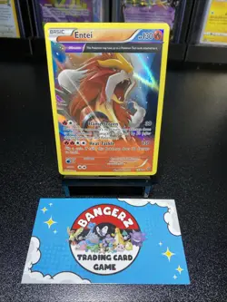 Entei 15/98 Holo Rare Extended Art 2015 XY Ancient Origins Pokemon TCG - Image 1