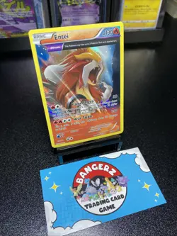 Entei 15/98 Holo Rare Extended Art 2015 XY Ancient Origins Pokemon TCG - Image 3