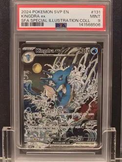 2024 POKEMON SVP EN-SV BLACK STAR PROMO #131 KINGDRA EX PSA 9 - Image 1