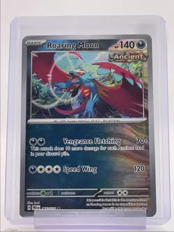 ROARING MOON 2025 POKEMON PRISMATIC EVOLUTIONS RARE HOLO 065/131 Q3384 - Image 1