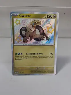 Cyclizar 195/091 Paldean Fates Shiny Holo Rare Pokemon TCG PACK FRESH - Image 1