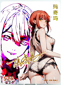 Makima SZR - Chainsaw Man - Goddess Story Anime Waifu Trading Card - Image 1